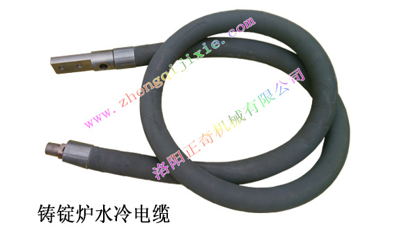 Water cooled cable for ingot caster